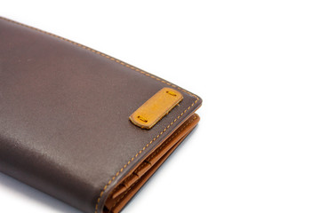 brown leather wallet