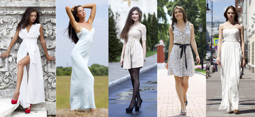 Fototapeta premium Moda uliczna, piękne młode kobiety