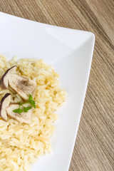 Mushroom risotto