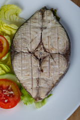 Grilled tuna steak