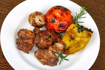Grilled pork meat - shaslik