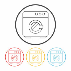 washing machine line icon