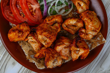 Chicken skewers