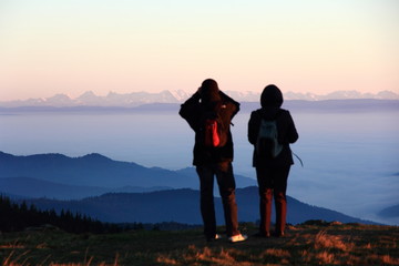 Les Alpes vues des Vosges