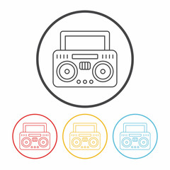 radio line icon