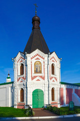 Fototapeta na wymiar Nicholas Ilinskaya Chapel of Savior Transfiguration monastery, Murom, Russia