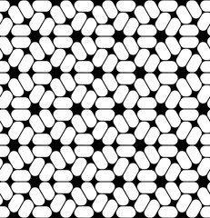 Vector modern seamless sacred geometry pattern trippy, black and white abstract geometric background, trendy print, monochrome retro texture, hipster fashion design