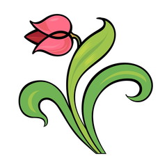 Decorative element, tulip