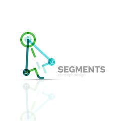 Arrow icon vector logo. Company branding element