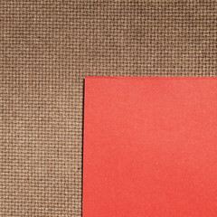 Fototapeta premium Red Paper on wood