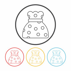 dessert cookie line icon