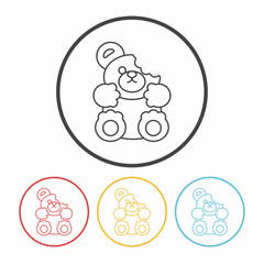 dessert cookie line icon