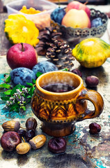 Mug with herbal tea