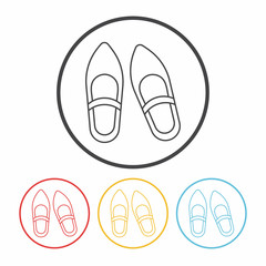 shoes line icon