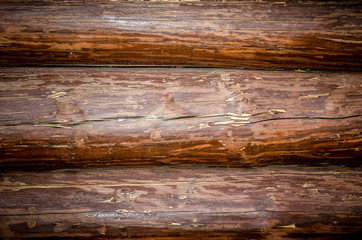 Close-Up Old Hardwood Boards Dark