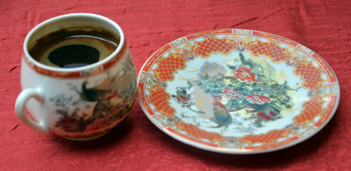 Obraz na płótnie Canvas Turkish coffee in a chinesse pot