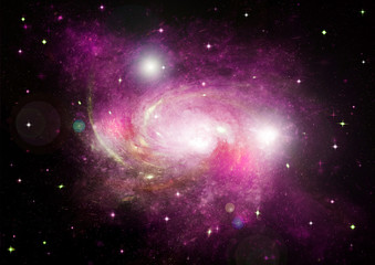 Stars, dust and gas nebula 