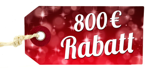 800 Euro Rabatt