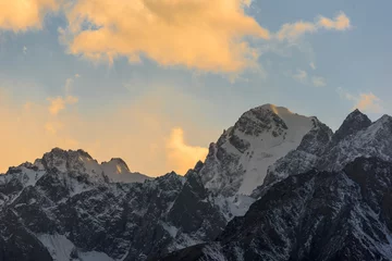 Papier Peint photo K2 Paysage de montagne, frontière du Pakistan et de la Chine, XInjiang, Chine