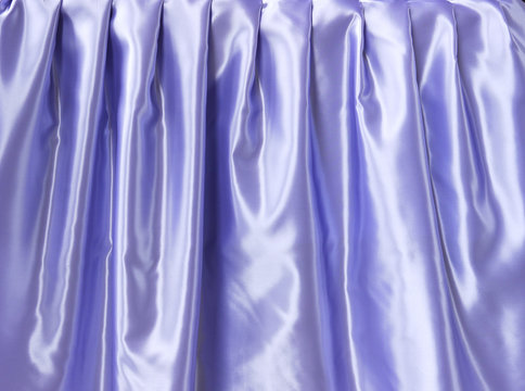 Close-up Of Purple Shiny Silk Fabric