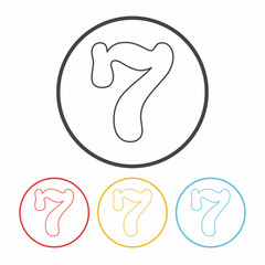 Slot Machine line icon