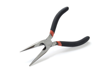 Zange auf weissen Hintergrund