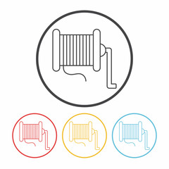 Fishing line line icon