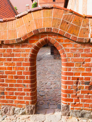 Small brick gate