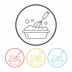 kitchenware beater line icon