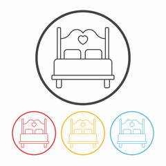 bed line icon