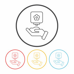 shampoo line icon