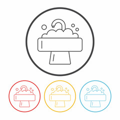 Sink line icon
