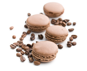 macarons with coffee flavor