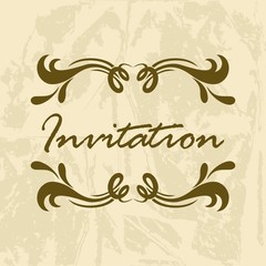 Obraz na płótnie Canvas Invitation Vector Template