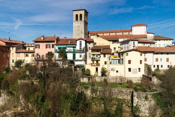 Fototapeta na wymiar A view over Cividale del Friuli