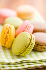 tasty colorful macarons