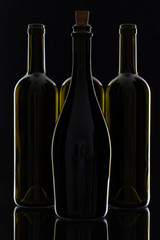 Four different bottles of wine