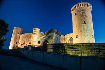 Fototapeta na wymiar Bellver Castle fortress in Palma-de-Mallorca