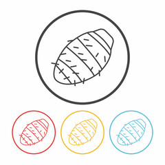 vegetables line icon