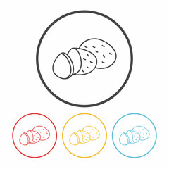 vegetables line icon