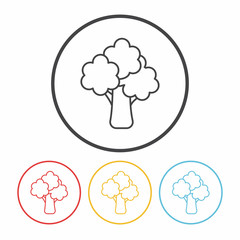 vegetables line icon