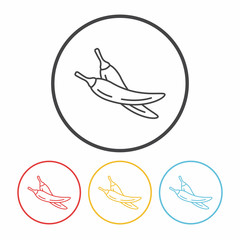 vegetables line icon