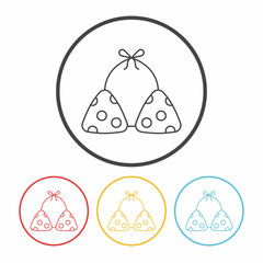 swim suit line icon