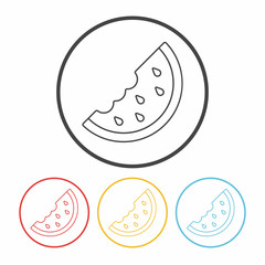 watermelon line icon