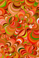 Vector floral background of drawn lines