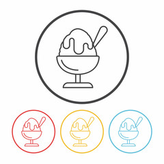 ice cream line icon