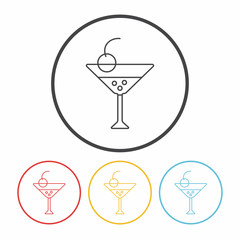 champagne line icon