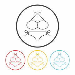 swim suit line icon