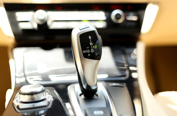 Detail on a automatic gear shifter