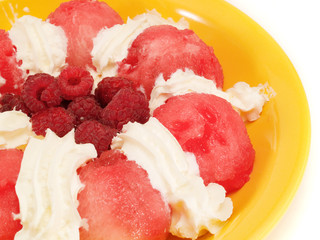 Watermelon Balls With Berries